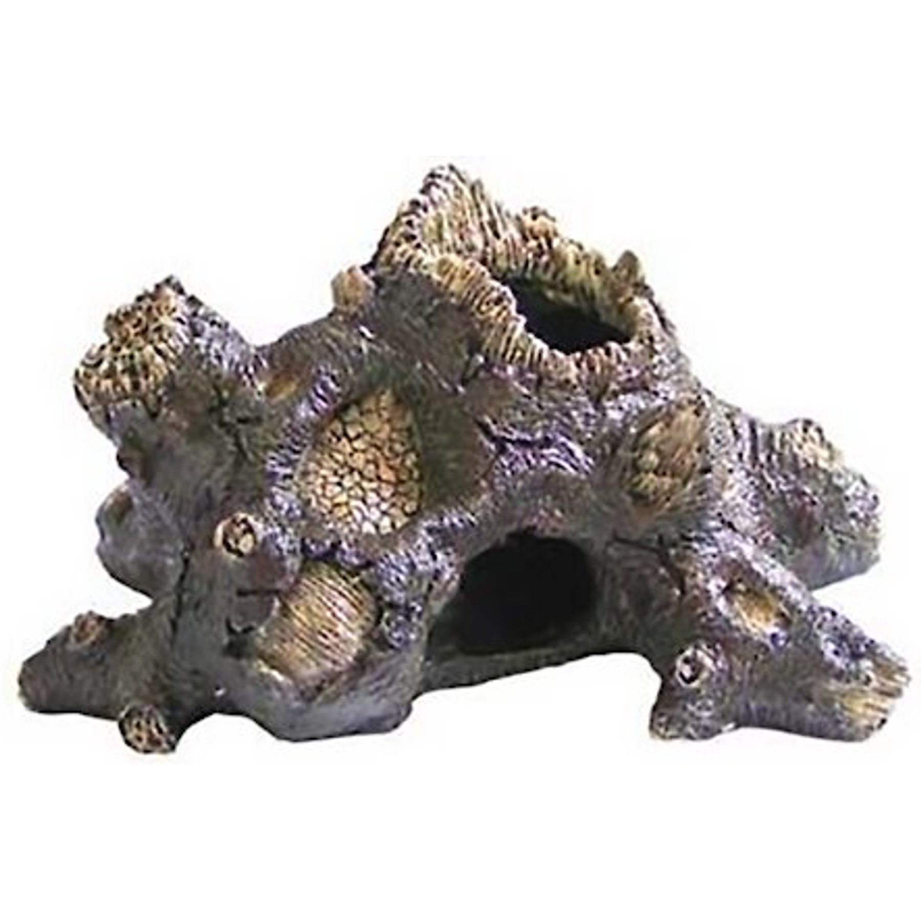 Aquatic Creations Tree Stump Aquarium Ornament, Small