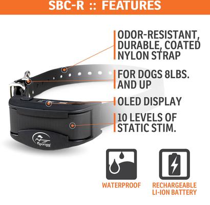 Show full view: SportDOG NoBark SBC-R Waterproof Rechargeable Dog Bark Shock Collar slide 4 of 10