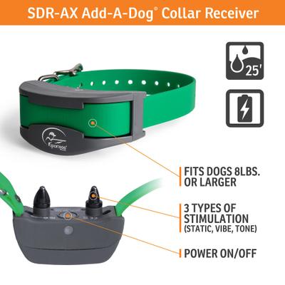 Show full view: SportDOG Sporthunter SD-1825 Waterproof Add-A-Dog Collar, Green slide 2 of 5