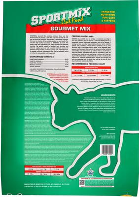 Show full view: SPORTMiX Gourmet Mix with Chicken, Liver & Fish Flavor Adult Dry Cat Food, 15-lb bag slide 3 of 7