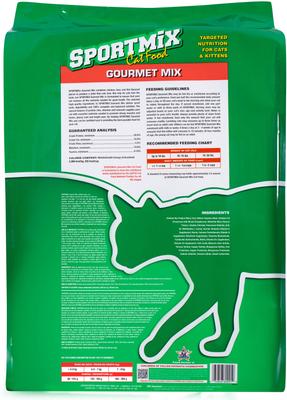Show full view: SPORTMiX Gourmet Mix with Chicken, Liver & Fish Flavor Adult Dry Cat Food, 31-lb bag slide 3 of 7