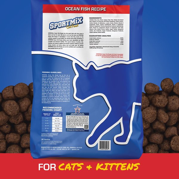 SPORTMiX Ocean Fish Recipe Dry Cat Food, 12-lb bag
