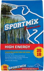 SPORTMiX Premium High Energy 26/18 Adult Dry Dog Food, 50-lb bag
