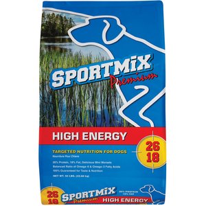 SPORTMiX Premium High Energy 26/18 Adult Dry Dog Food, 50-lb bag