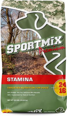 SPORTMIX Premium Stamina 24/18 Adult Dry Dog Food, 50-lb bag