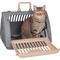 Show in main carousel: SportPet Designs Travel Master Collapsible Dog & Cat Carrier with Plush Bed, Grey & Pink, Large slide 7 of 11