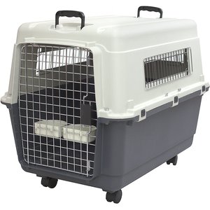 SportPet Designs Airline Approved Dog Kennel, Grey, X-Large: 35-in