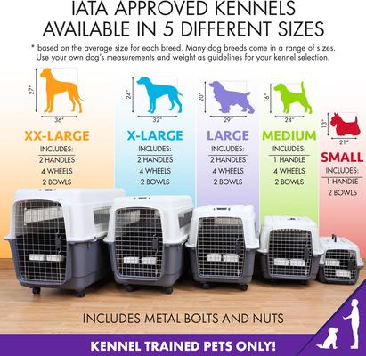 Show full view: SportPet Designs Airline Compliant Dog Kennel, Grey, XX-Large: 39-in slide 5 of 12