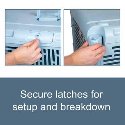 Show full view: SportPet Designs Collapsible Dog Kennel, Blue, Medium: 30-in slide 7 of 10