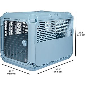 SportPet Designs Collapsible Dog Kennel, Blue, Medium: 30-in