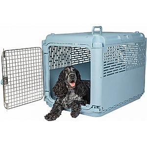 SportPet Designs Collapsible Dog Kennel, Blue, Medium: 30-in