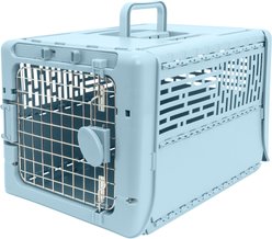 SportPet Designs Collapsible Dog Kennel, Blue, X-Small: 19-in