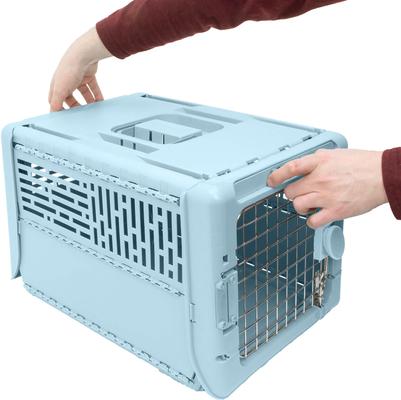 Show full view: SportPet Designs Collapsible Dog Kennel, Blue, X-Small: 19-in slide 2 of 10