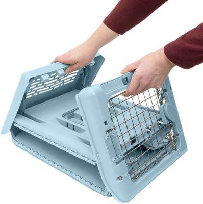 Show full view: SportPet Designs Collapsible Dog Kennel, Blue, X-Small: 19-in slide 4 of 10