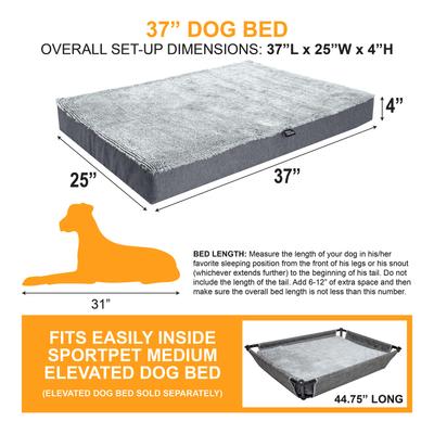 Show full view: SportPet Designs Deluxe Mattress Dog Bed, Large slide 3 of 7