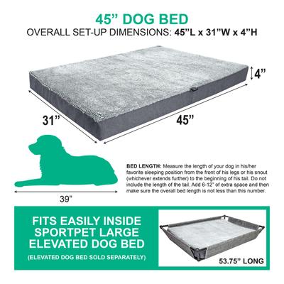 Show full view: SportPet Designs Deluxe Mattress Dog Bed, X-Large slide 3 of 6