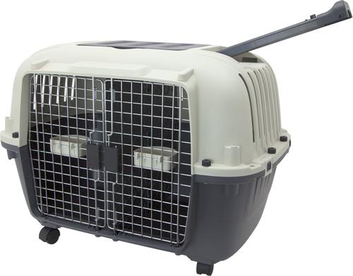 Show full view: SportPet Designs Multifunctional Airline Compliant Double Door Dog Carrier, Grey, 34-in slide 6 of 10