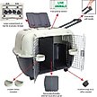 Show in main carousel: SportPet Designs Multifunctional Airline Approved Dog Carrier, Grey, 34-in slide 8 of 9