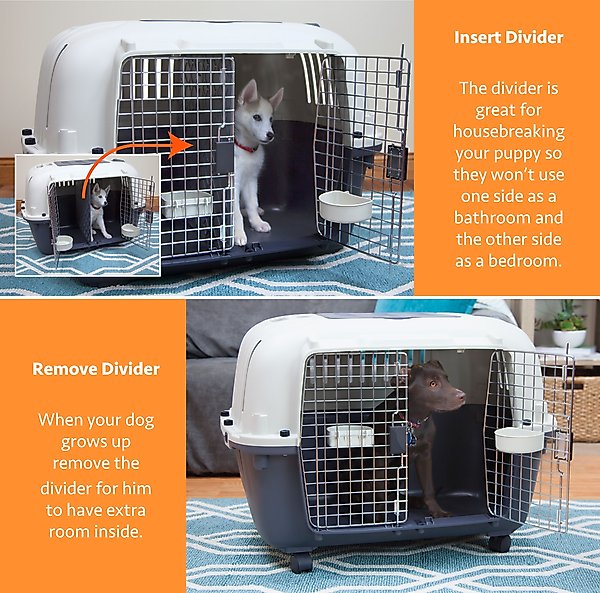 Show full view: SportPet Designs Multifunctional Airline Approved Dog Carrier, Grey, 34-in slide 4 of 9