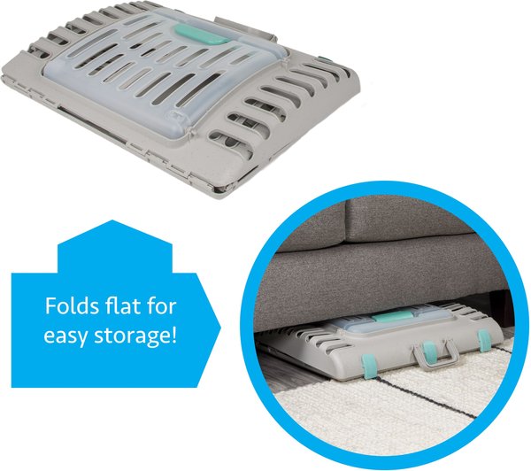 Show full view: SportPet Designs Travel Master Collapsible Carrier with Cat & Dog Plush Bed, Grey & Blue, X-Large slide 7 of 11