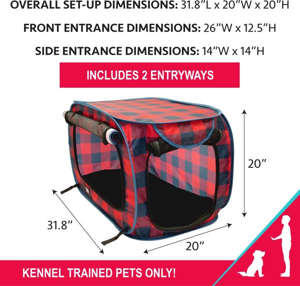 SportPet Designs Soft Sided Pop-Open Dog Kennel