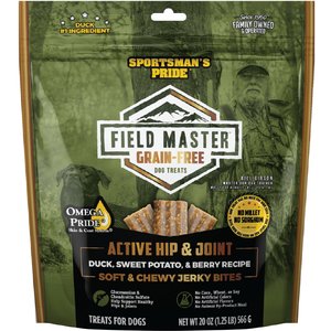 Sportsman's Pride Field Master Active Hip & Joint Duck, Sweet Potato & Berry Recipe Grain-Free Jerky Bites Dog Treats, 20-oz bag