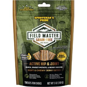 Sportsman's Pride Field Master Active Hip & Joint Duck, Sweet Potato & Berry Recipe Grain-Free Jerky Bites Dog Treats, 5-oz bag