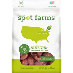 Spot Farms Chicken Apple Sausage Recipe Dog Treats, 12.5-oz bag
