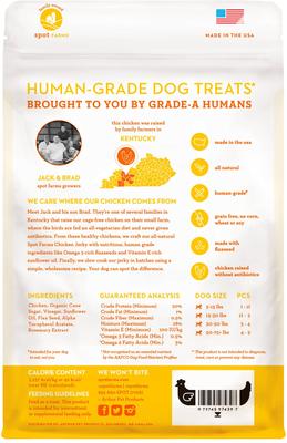 Show full view: Spot Farms Chicken Jerky with Flaxseed & Vitamin E Human-Grade Jerky Dog Treats, 12-oz bag slide 4 of 7