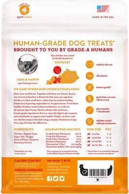Show full view: Spot Farms Chicken Strips with Glucosamine & Chondroitin Dog Treats, 12.5-oz bag slide 3 of 7