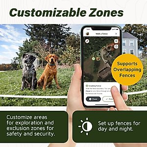 SpotOn Fence Wireless GPS Dog Fence System, Grey, Large: 18 to 26-in neck, 1-in wide