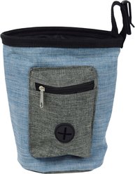 Spotty Canvas Training Treat Pouch with Bags, Blue, 30 count slide 2 of 3