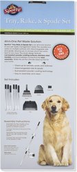 Spotty Condensed Metal Tray, Rake Pooper Scooper & Scraper Set, 43-in slide 2 of 3