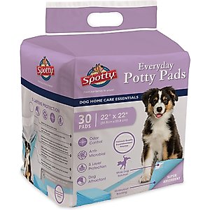 Spotty Everyday Puppy Pee Pads, 22 x 22-in, 30 count