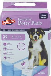 Spotty Everyday Puppy Pee Pads, 22 x 22-in, 50 count slide 1 of 2