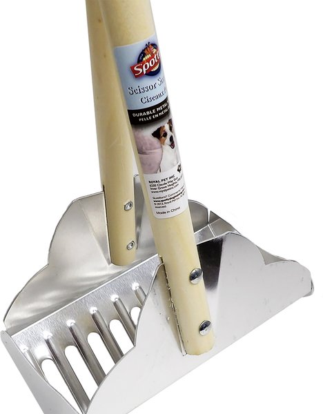 Spotty Metal Scissor Poop Scooper, 34-in