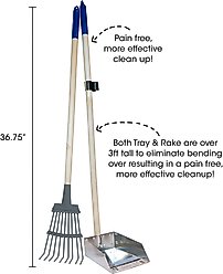 Spotty Metal Tray & Rake Poop Scooper Set, 40-in slide 2 of 3