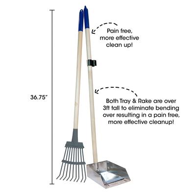 Show full view: Spotty Metal Tray & Rake Poop Scooper Set, 40-in slide 2 of 3