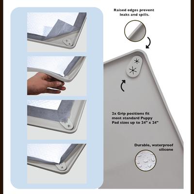 Show full view: Spotty Silicone Puppy Pee Pad Holder, 23 x 23-in slide 5 of 5