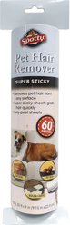 Spotty SUPER SIZE Dog Hair Lint Roller Refill Sheets, 60 count