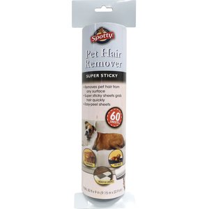 Spotty SUPER SIZE Dog Hair Lint Roller Refill Sheets, 60 count