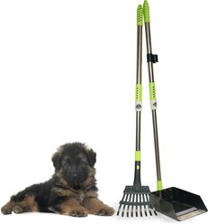 Spotty Telescopic Tray & Rake Poop Scooper, 43-in