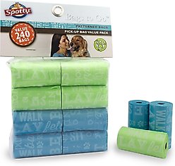 Spotty Typography Poop Bags, 240 count