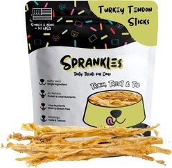 Sprankles All Natural Turkey Flavored Tendons Dog Chews, 8-oz bag slide 1 of 8