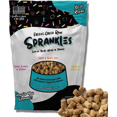 Sprankles Sprankles Beef Recipe Freeze-Dried Raw Dog Food, 8-oz bag