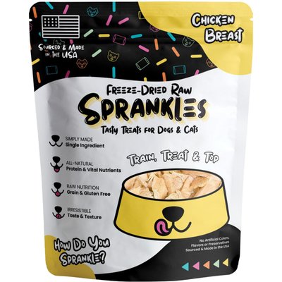 Sprankles Sprankles Chicken Breast Grain-Free Freeze-Dried Dog & Cat Treats, 7-oz bag