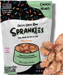 Sprankles Chicken Hearts Grain-Free Freeze-Dried Dog Treats, 12-oz bag