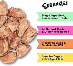 Sprankles Chicken Hearts Grain-Free Freeze-Dried Dog Treats, 12-oz bag slide 2 of 6