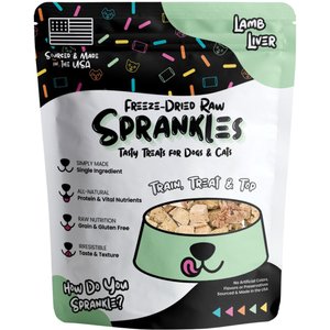 Sprankles Lamb Liver Grain-Free Freeze-Dried Dog & Cat Treats, 12-oz bag