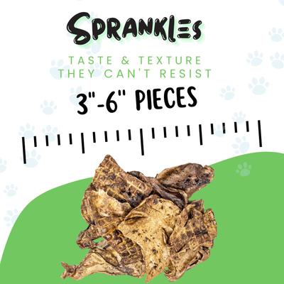 Show full view: Sprankles Lamb Lungs Dehydrated Dog Treats, 7-oz bag slide 4 of 9